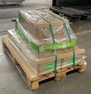 Palletverpakking Metagreen tape